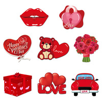 Tarjeta de Papel con Diseño de Piruleta para el Día de San Valentín, Estilo Moderno, Decoraciones para Fiesta de San Valentín, Soporte de Papel para Tarjetas, para Paquetes de Regalo de Dulces