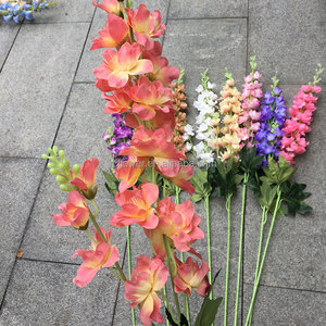 Fiori Artificiali di Alta Qualità all'Ingrosso, Delphinium Realistico al Tatto, Erba Velenosa Artificiale, Larkspur Artificiale - Product Image 5