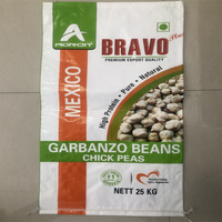 Sac de grain tissé en pp de 50kg, grains de haricots vierges, grains de maïs, farine d'avoine, riz, légumes, graines d'herbe