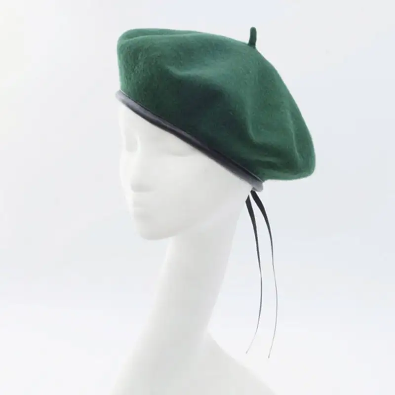 Fashion Colorful Custom Embroidered Beret Hat For Women