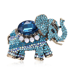 Nuovi Arrivi 2026 Spilla a Forma di Elefante in Lega Stile Coreano, Elegante per Abiti da Donna, Regalo di Anniversario, Spilla Esotica con Strass per Madri - Product Image 3