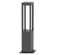 Lampadaire LED carré et moderne pour pelouse, lampadaire étanche IP65, lampe PC, éclairage de jardin, rue et paysage, alimentation électrique