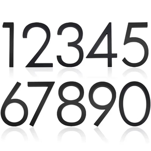 5 Inch Outdoor <strong>House</strong> <strong>Numbers</strong> 0-9 Metal Alloy Modern Exterior <strong>Number</strong> Signs Apartment Address <strong>House</strong> <strong>Number</strong> Plate Home - Product Image 5