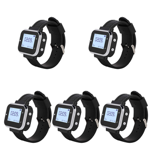 Không Dây Hệ Thống Phân Trang Của Khách Gọi Bồi Bàn Máy Nhắn Tin 4 Đồng Hồ Nhận + 20 Cuộc Gọi Nút Hàng Đợi Hệ Thống Cho Nhà Hàng Hay Quán Cà Phê phòng Khám - Product Image 6