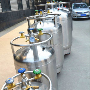 Contenedor LN2 de alto vacío, matraces de nitrógeno líquido autopresurizantes de 200 l para transporte criogénico - Product Image 3