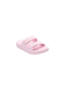 Sandali EVA a Doppia Fascia Taglia 22 Unisex Comodi Scarpe Estive per Bambini Colore Unico Chiusura con Fibbia - Product Image 1