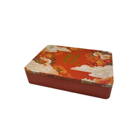 Boîte en fer blanc rectangulaire pour bonbons et cadeaux, impression offset, hermétique, finition brillante, emballage de fêtes, boîte à biscuits et snacks