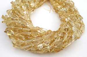 Natural Yellow <b>Citrine</b> Gemstone Smooth Nuggets November Birthstone Beads for Handmade Jewelry Making <b>Bracelets</b> and Necklaces - Product Image 2