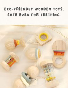 Juego de Juguetes de Madera para Bebés, Juguetes Sensoriales de Aprendizaje para Niños Pequeños - Product Image 3