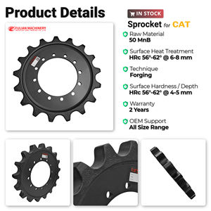 Оригинальное качество, стандартные запасные части ходовой части, резиновая гусеничная дорога 304-1916, Звездочка для Компактного Погрузчика CAT - Product Image 2