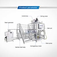 Homogénéisateur mélangeur à petite échelle Gtop pour la fabrication de gel douche, machine à mélanger le savon liquide pour lessive avec certificat CE