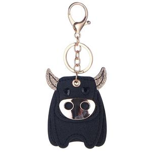 Porte-clés Mini Vache Pliable en Cuir PU Fait Main, Magnétique, Personnalisable, Motif Dessin Animé Mignon, Accessoire pour Téléphone et Voiture, Nouvel An, Vente en Gros - Product Image 2