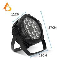 Luz LED Par Profesional AICPOSE con Control DMX, Resistente al Agua, 18 Piezas de 18W, Color Completo, para Escenarios y Fiestas