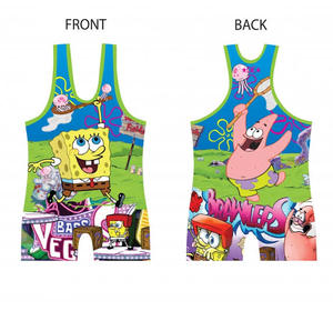 Singulet de lutte personnalisé professionnel pour hommes Vêtements de sport sublimés de haute qualité Singlets personnalisés - Product Image 2