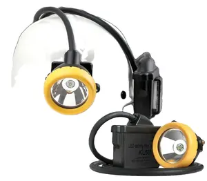 KL5M KL8M KL12M LED Corded dapat diisi ulang keselamatan tahan-ledakan ATEX sertifikat penambang lampu kepala topi lampu
