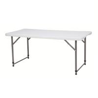 Ensemble table et chaises pliantes robustes pour 4, 6 ou 8 personnes, ensemble de salle à manger pliable de 4 à 8 pieds pour la vente en gros, l'extérieur, le commerce et la location événementielle