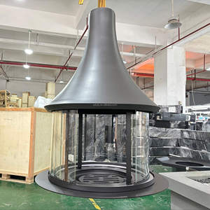 PANSEE Современный отдельностоящий дровяной камин-печь 900 мм для помещений, декоративная подвесная печь для столовой и гостиной, гарантия 5 лет - Product Image 2