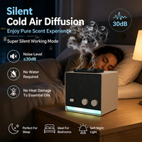 Diffuseur d'arômes intelligent, contrôle par application Bluetooth WiFi, double parfum, diffuseur d'huiles essentielles par nébulisation avec lumière ambiante LED