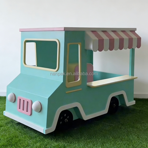 Camión <span class=keywords><strong>de</strong></span> Helados <span class=keywords><strong>de</strong></span> Juguete <span class=keywords><strong>de</strong></span> Madera para Niños, Equipo <span class=keywords><strong>de</strong></span> Juego Sensorial para Interiores, con Ruedas, para Cafeterías, Centros Comerciales y Alquiler para Fiestas - Product Image 5