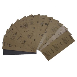 Papel de <span class=keywords><strong>lija</strong></span> abrasivo impermeable rectangular de 9 "X 3,6", hoja de <span class=keywords><strong>lija</strong></span> en seco y húmedo <span class=keywords><strong>para</strong></span> pulido de acabado de muebles de madera - Product Image 1
