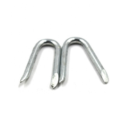 Factory Direct Galvanized U Staples for Construction Framework 1.0 to 6.5 mm Length Smooth Shank Barbed Design Made of Steel