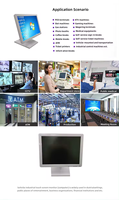 Wholesale New 15 Inch Resistive Touch Screen Monitor 4:3 Ratio White Business Use Desktop Monitor USB VGA Input
