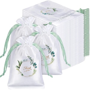 Sac de rangement recyclable en satin de soie pour perruques, sac à cordon pour bonbons, bijoux et cadeaux, idéal pour les fêtes et les mariages - Product Image 1