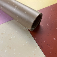 Lámina de Vinilo Homogéneo No Direccional Lista para Usar, Revestimiento de Suelo de PVC en Rollo, Precio Económico para Hospitales y Escuelas