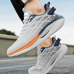 Chaussures de course pour hommes de luxe, nouvelle collection, design OEM, empeigne en mesh tissé, semelle légère et souple, respirantes, chaussures de sport décontractées - Product Image 6