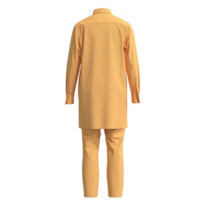 Ensemble de vêtements imprimés africains pour hommes, <span class=keywords><strong>chemise</strong></span> et pantalon Dashiki traditionnels, coupe ample, <span class=keywords><strong>chemise</strong></span> à manches longues, pantalon, tenue 2 pièces, WYN2305 - Product Image 5