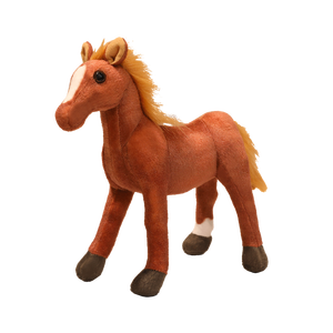 Nuovo Peluche Sunrise Super Morbido Zebra <span class=keywords><strong>Bianco</strong></span> Cavallo Dorato Piccolo, Imbottito in Cotone PP, Ricamato, Simulazione Antistress - Product Image 1