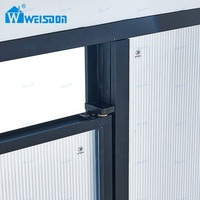 Porte de douche pivotante en verre trempé laminé 5 mm + 5 mm certifiée SGCC, avec cadre en aluminium noir mat pour hôtel