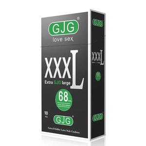 Prix de gros Marque GJG Préservatif <span class=keywords><strong>grande</strong></span> <span class=keywords><strong>taille</strong></span> ultra-fin Longueur 200mm Préservatif masculin retardateur Diamètre 68mm Sensation naturelle - Product Image 1