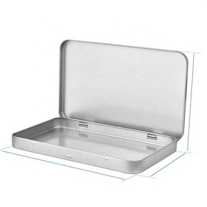 Scatola in Metallo Opaco Personalizzata con Coperchio a Cerniera per Carte, Caramelle, Cosmetici, Utensili <span class=keywords><strong>e</strong></span> Contenitore per Imballaggio - Product Image 1