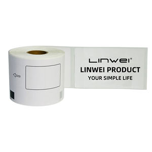 Etiquetas Térmicas de Envío Compatibles con Brother, 62X202mm X 100, 300, Color Negro sobre Blanco, - Product Image 2