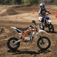 Moto tout-terrain pour enfants Kayo TSD110 110cc 4 temps à essence avec démarrage semi-automatique 4 vitesses et démarrage au kick