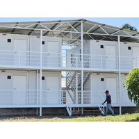 Maison Modulaire Conteneurisée à Deux Étages pour Dortoirs de Travailleurs, Conception Empilable, Installation Rapide, Quartiers Préfabriqués pour le Personnel de Camp