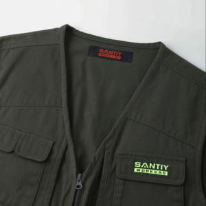 Tùy chỉnh đa-túi không thấm nước an toàn bảo hộ lao động vest cho các nhà báo và tình nguyện viên bán buôn quảng cáo Áo sơ mi với logo - Product Image 2