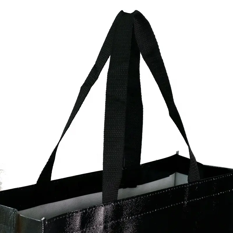ロゴプリント付きの環境にやさしいラミネートPP不織布再利用可能なカスタマイズされたショッピングバッグ