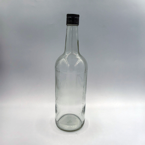 Bouteille en verre transparente vide de 1000 ml (100 cl, 550 g) avec bouchon à vis pour vodka, <span class=keywords><strong>whisky</strong></span>, brandy, gin, rhum, tequila – Fournisseur fabricant - Product Image 4
