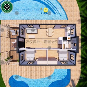 Casa Modular Expandible Prefabricada, Plegable, Portátil, Contenedor de 20 Pies o 40 Pies con Múltiples Ventanas - Product Image 6