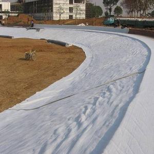 Matériaux imperméables de construction routière Géotextile de tissu non tissé de fibre synthétique de polyester <span class=keywords><strong>noir</strong></span> vert pour la protection contre les inondations - Product Image 3