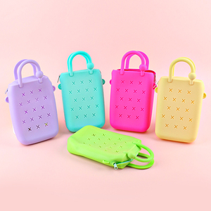 Sac à bandoulière en silicone imperméable pour jeunes enfants, motif dessin animé mignon, à personnaliser, petit sac <span class=keywords><strong>de</strong></span> plage pour femmes - Product Image 1