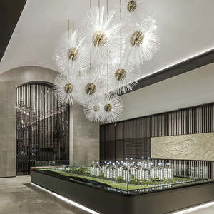 Lámpara colgante moderna para decoración de boda, Hotel, Villa, vestíbulo, ingeniería, candelabro de cristal personalizado - Product Image 6