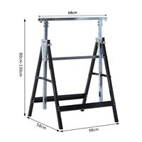 Table de travail d'atelier de garage, poste de travail, chevalet télescopique pliable et réglable