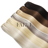 Extensions à clipser 100% cheveux humains vierges vietnamiens double épaisseur, lot de 8 pièces, vente en gros pour salons P8/613