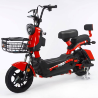 Vélo électrique de ville à moteur sans balais 48V 350W à bas prix, batterie au plomb-acide 12Ah, cadre robuste, longue autonomie, vélo électrique pour adultes