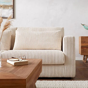 Lujo moderno grande esponjoso gris tela PANA familia sala de estar muebles Modular combinación sofá - Product Image 6