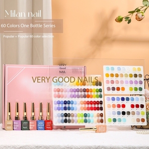Ensemble de vernis à ongles en gel UV LED 63 couleurs 15 ml, kit de gel pour nail art français brillant pour manucure professionnelle en salon - Product Image 2