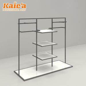 Diseño de sala de exposición Bolso montado en la pared dorado moderno Bolso Exhibición Zapatería Estantes de exhibición Soporte de zapatos Estante de exhibición - Product Image 5